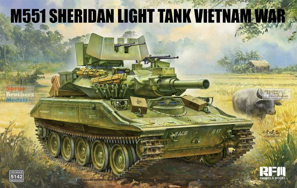 RFMRM5142 1:35 Rye Field Model M551 Sheridan Vietnam War - Sprue