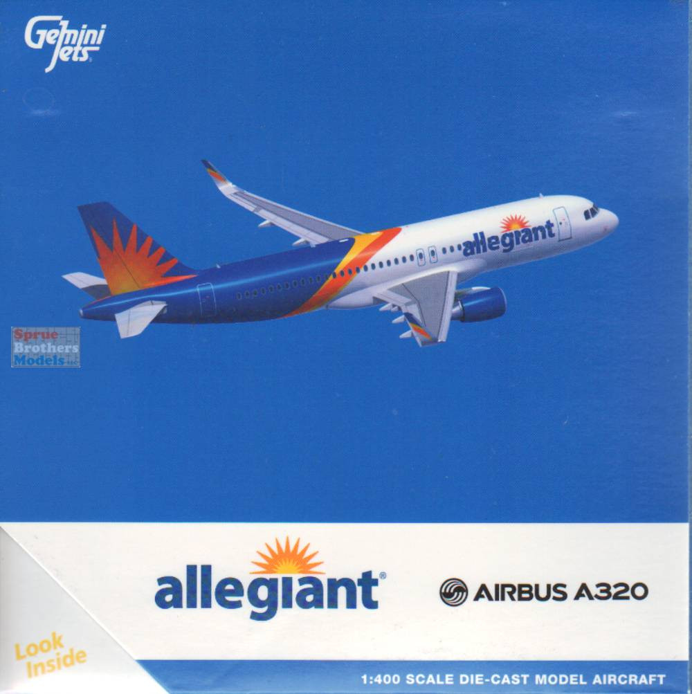 GEMGJ2326 1:400 Gemini Jets Allegiant Air Airbus A320 #N252NV (pre