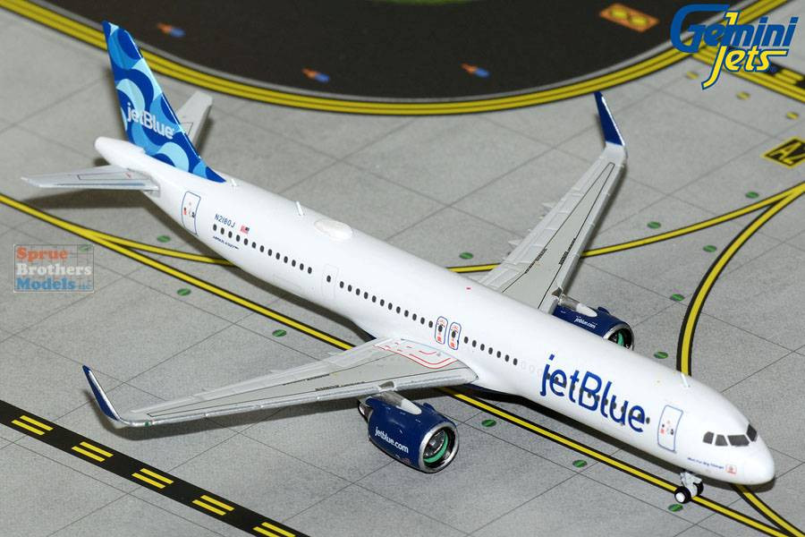 GEMGJ2288 1:400 Gemini Jets jetBlue Airbus A321neo #N2180J 'Mint