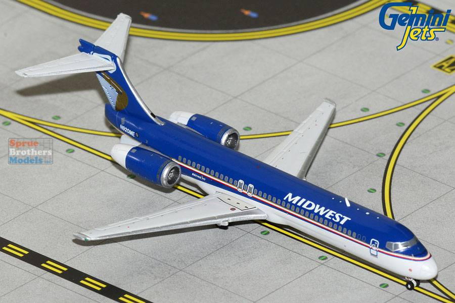 GEMGJ1488 1:400 Gemini Jets Midwest Airlines B717-200 Reg #N920ME