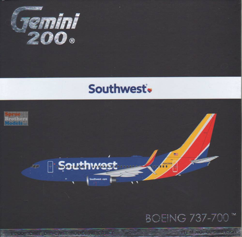 GEMG21350 1:200 Gemini Jets Southwest Airlines B737-700 Reg