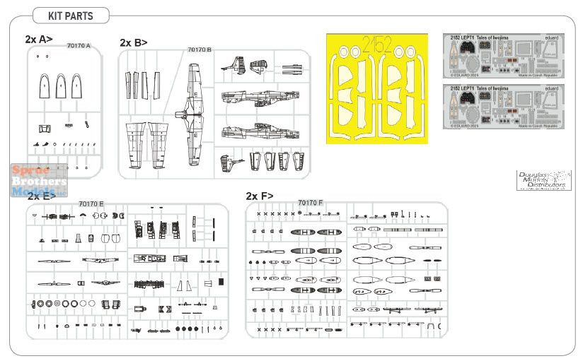 EDU02152 1:72 Eduard P-51D Mustang 'Tales of Iwo Jima' [Dual Combo