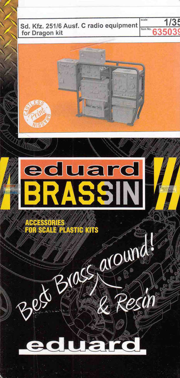 EDU635039 1:35 Eduard Brassin Sd.Kfz.251/6 Ausf.C Radio Equipment