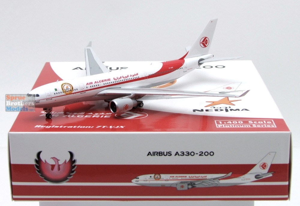 PHX11973 1:400 Phoenix Model Air Algerie A330-200 Reg #7T-VJX (pre