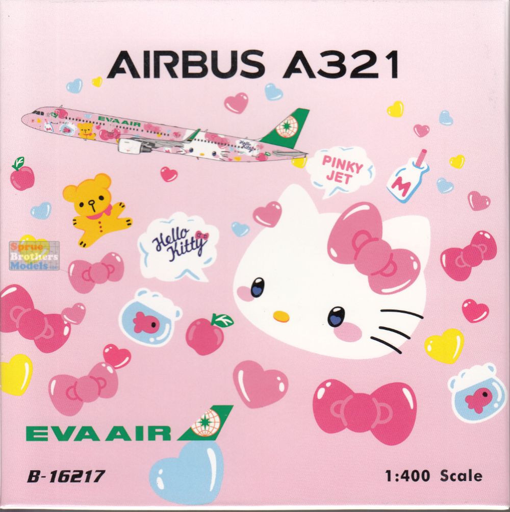 PHX04635 1:400 Phoenix Model EVA Air A321neo Reg #B-16217 Pinky