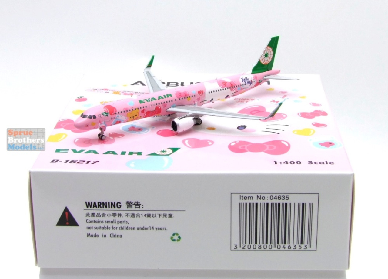 PHX04635 1:400 Phoenix Model EVA Air A321neo Reg #B-16217