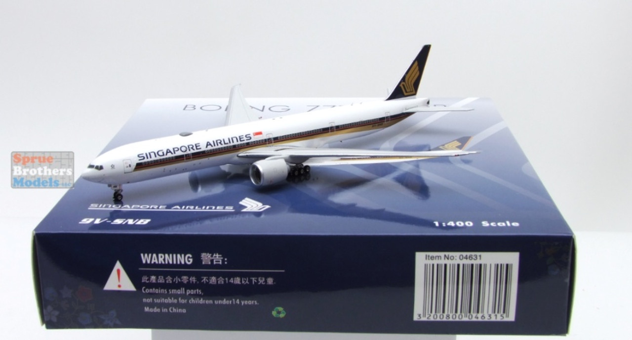 1/400【PHOENIX】シンガポール航空 B777-300 現行塗装機 1/400【PHOENIX】シンガポール航空 B777-300 現行塗装機