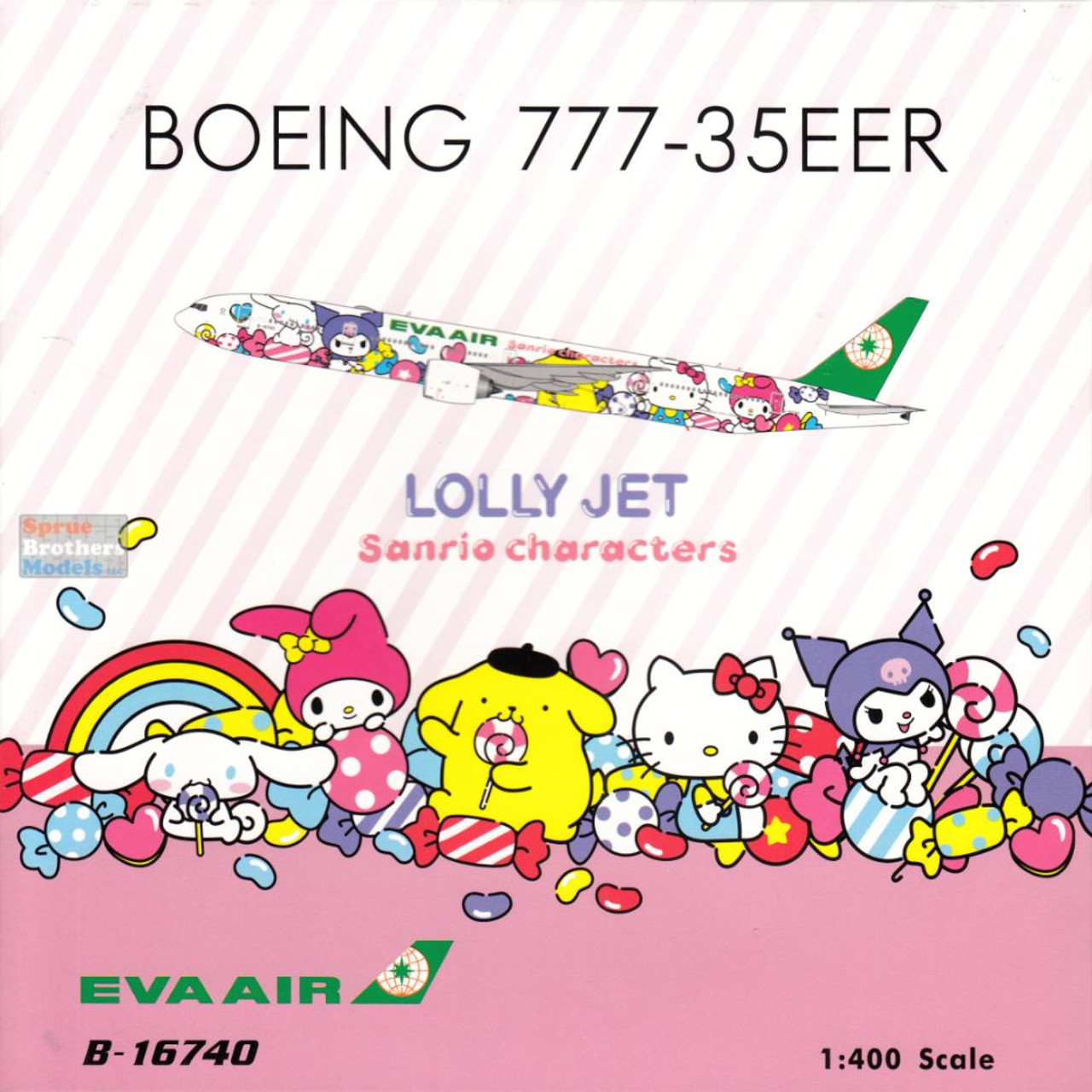 EVA AIR エバー航空 777-300ER ハローキティ LOLLY PH EVA AIR エバー航空 777-300ER ハローキティ LOLLY PH EVA AIR