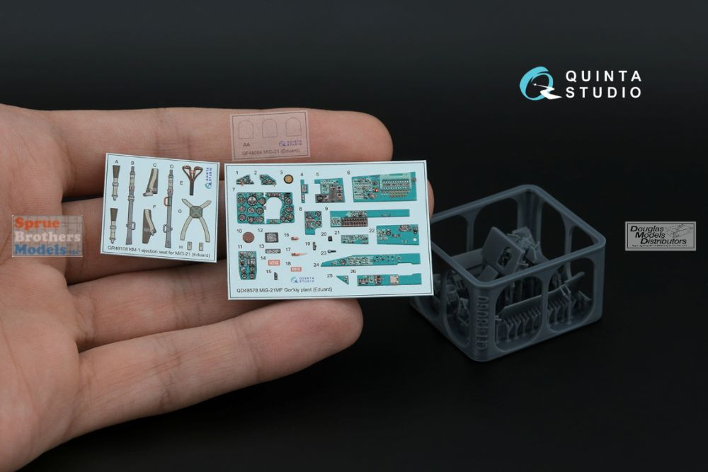 QTSQD48578R 1:48 Quinta Studio 3D Decal - MiG-21MF Fishbed-J