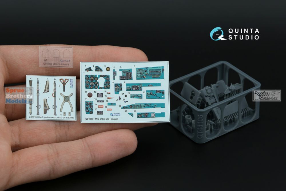 QTSQD48581R 1:48 Quinta Studio 3D Decal - MiG-21bis Fishbed-N +
