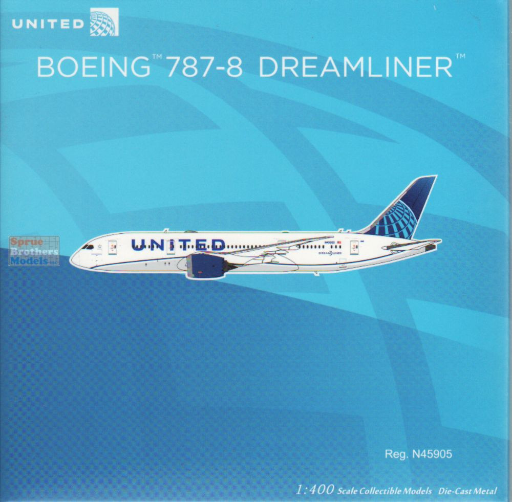 NGM59032 1:400 NG Model United Airlines B787-8 Reg #N45905 (pre
