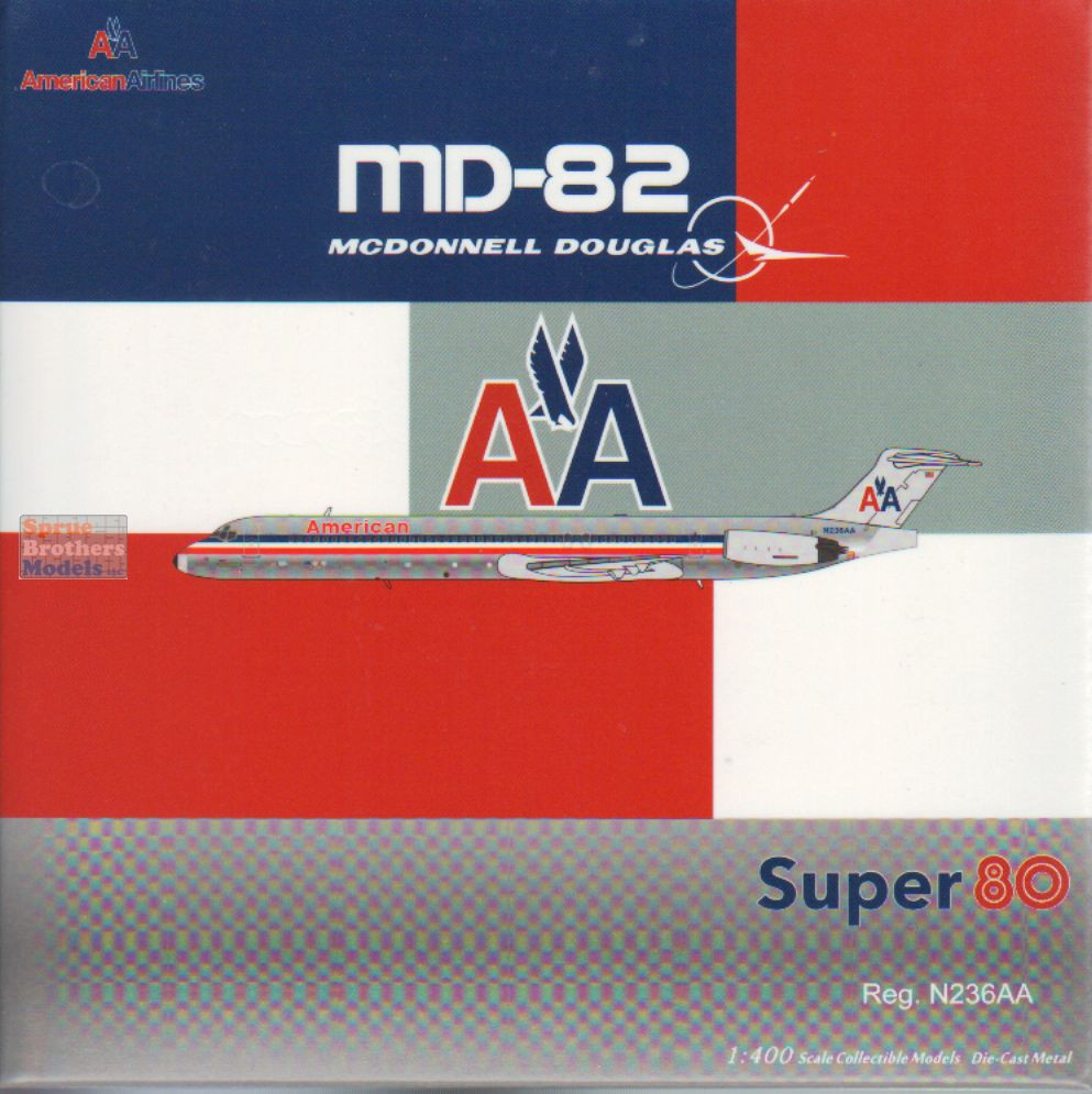 NGM83008 1:400 NG Model American Airlines MD-82 Reg #N236AA (pre