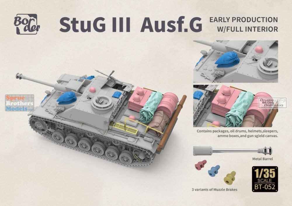 BDMBT052 1:35 Border Model StuG.III Ausf.G Early with Full