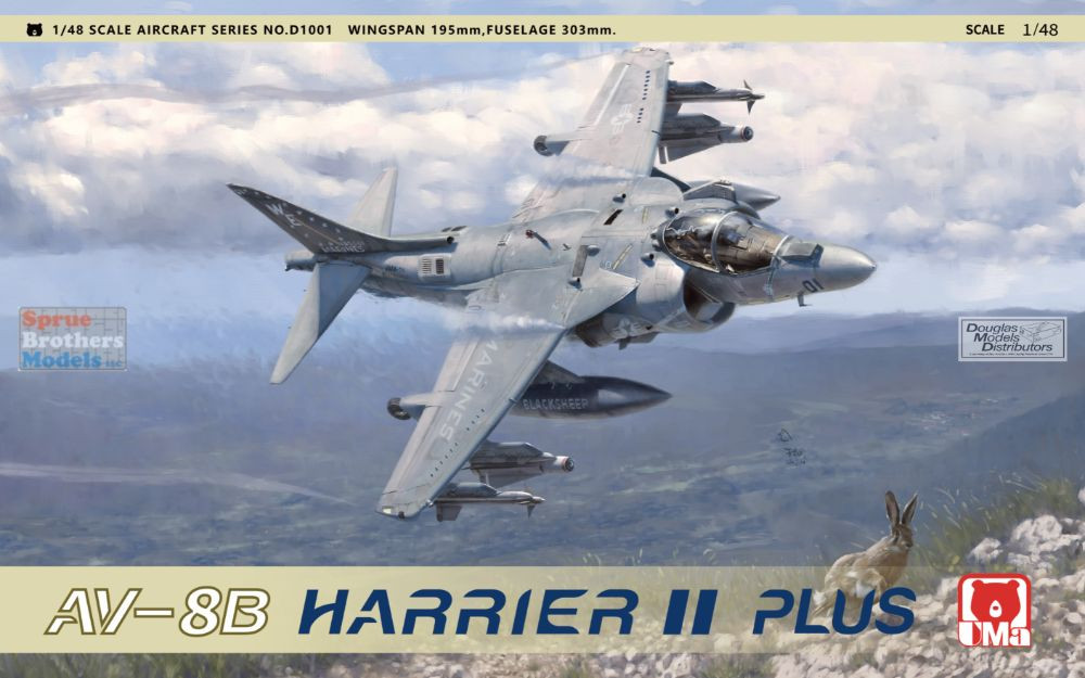 UMAD1001 1:48 UMa AV-8B Harrier II Plus - Sprue Brothers Models LLC