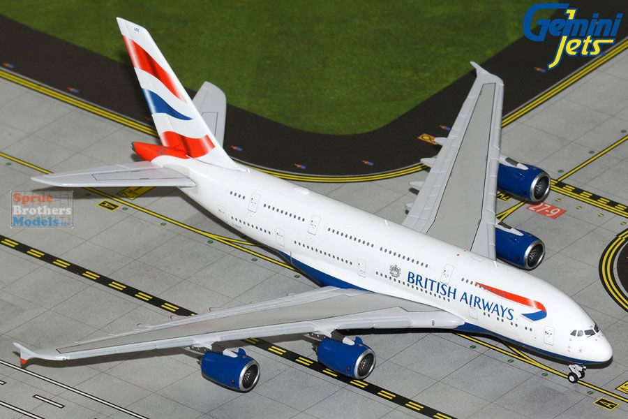 GEMGJ2325 1:400 Gemini Jets British Airways Airbus A380 Reg #G