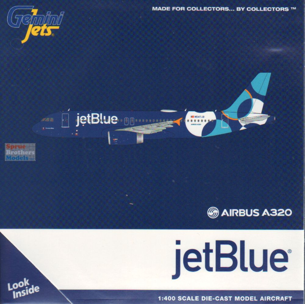 GEMGJ2289 1:400 Gemini Jets jetBlue Airbus A320 #N547JB Forever