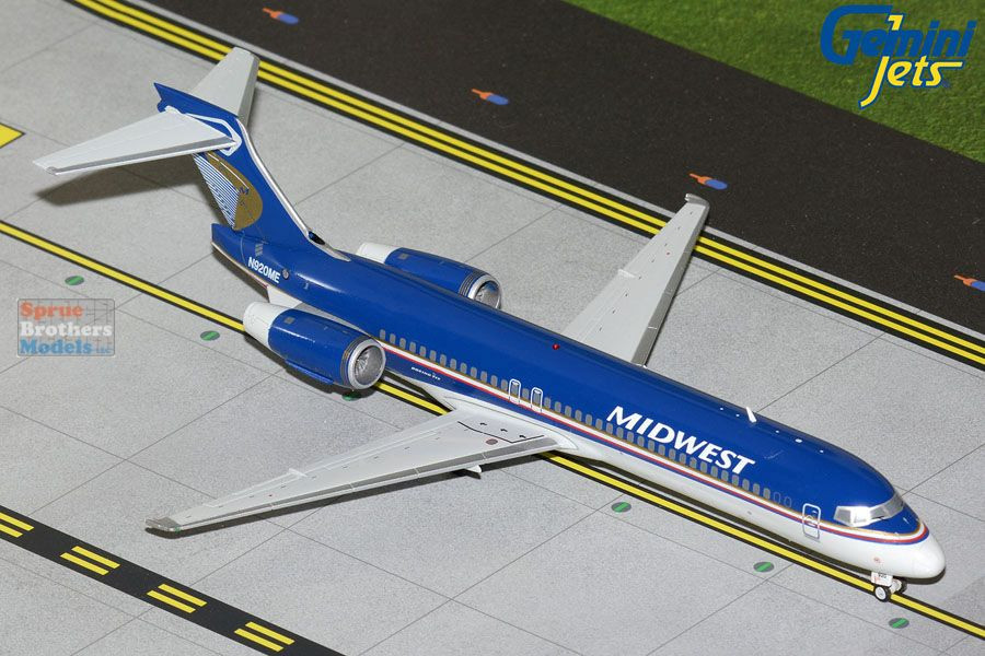GEMG21367 1:200 Gemini Jets Midwest Airlines B717-200 Reg #N920ME