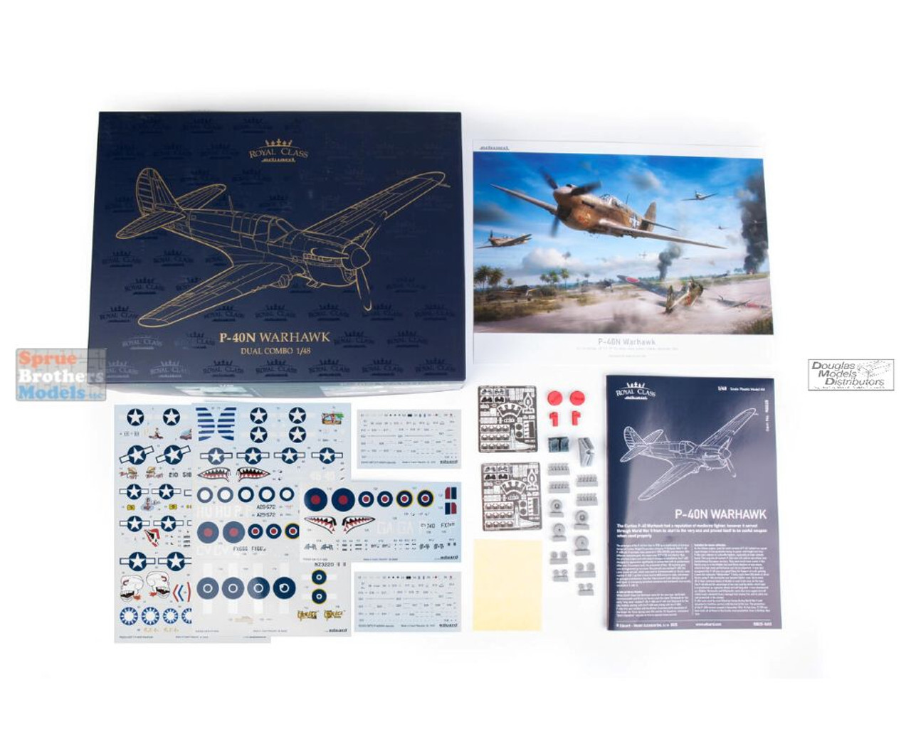 EDUR0025 1:48 Eduard P-40N Warhawk Royal Class Dual Combo (2