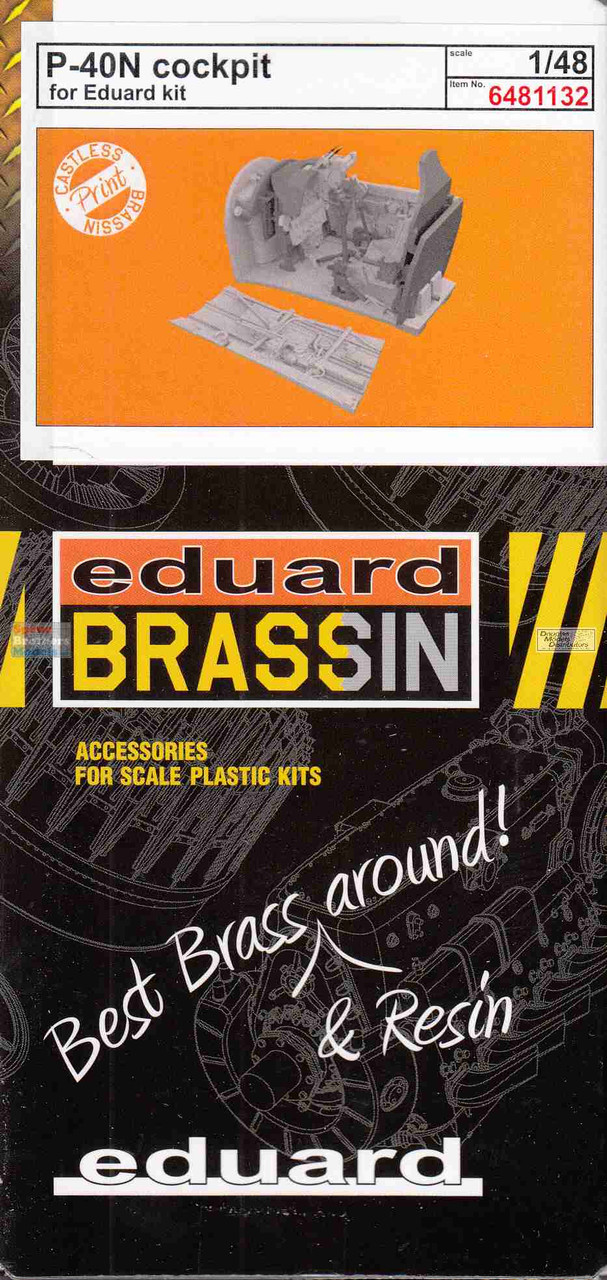 EDU6481132 1:48 Eduard Brassin - P-40N Warhawk Cockpit Set (EDU