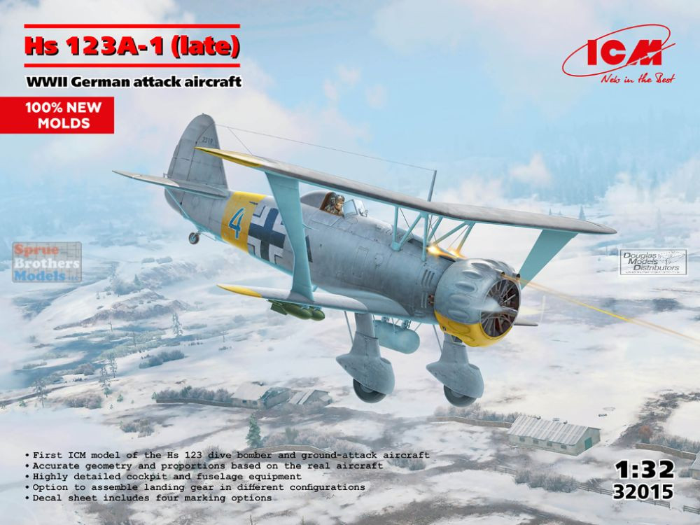 ICM32015 1:32 ICM Hs123A-1 Late - Sprue Brothers Models LLC
