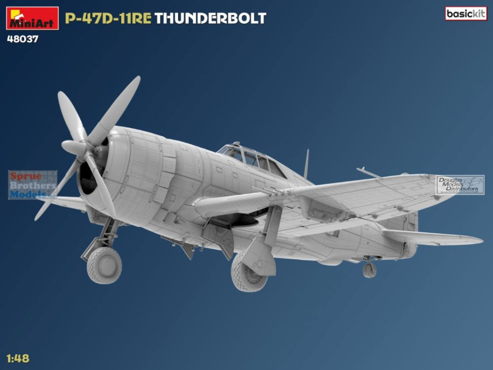 MIA48037 1:48 Miniart P-47D-11RE Thunderbolt Razorback [Basic Kit