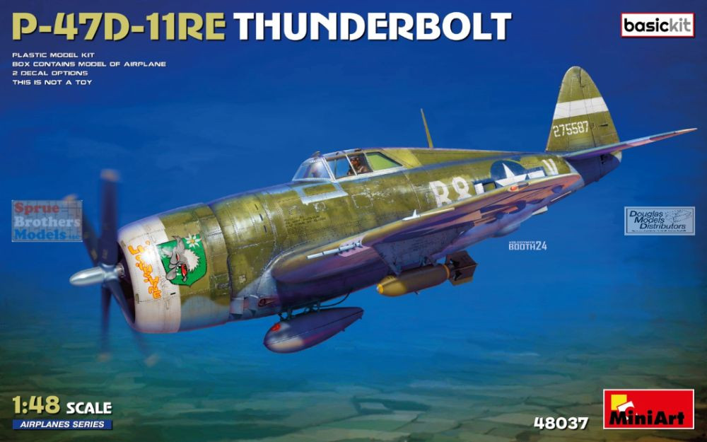 MIA48037 1:48 Miniart P-47D-11RE Thunderbolt Razorback [Basic Kit