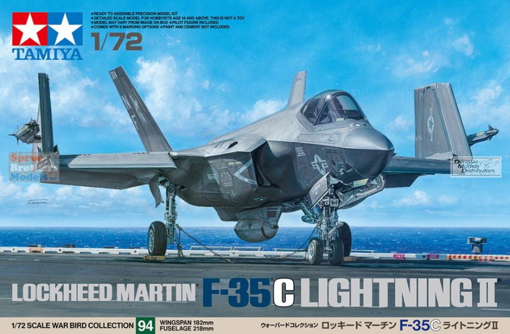 TAM60794 1:72 Tamiya F-35C Lightning II - Sprue Brothers Models LLC