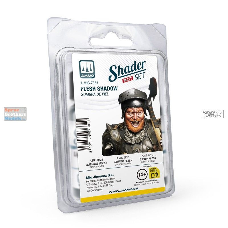 AMM7332 AMMO by Mig Shader Set - Flesh Shadow - Sprue Brothers