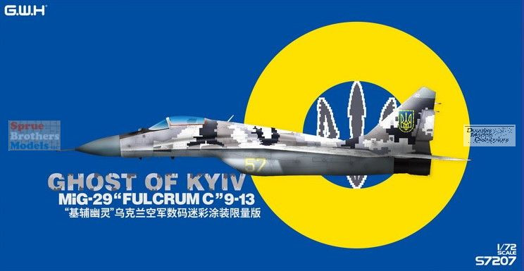 LNRS7207 1:72 Great Wall Hobby Ukrainian MiG-29 Fulcrum 9-13