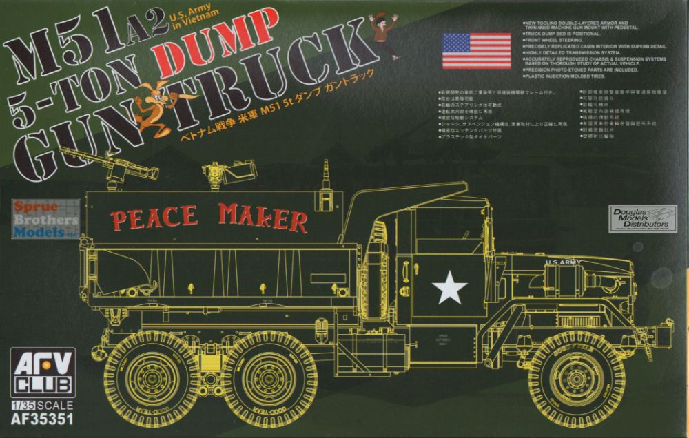 AFV35351 1:35 AFV Club M51A2 5-ton Dump Gun Truck Vietnam - Sprue