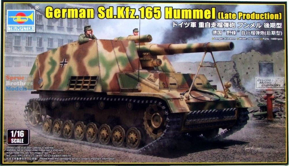 TRP00953 1:16 Trumpeter Sd.Kfz.165 Hummel Late - Sprue Brothers