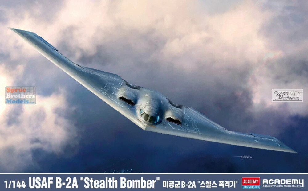 ACA12645 1:144 Academy USAF B-2A Spirit Stealth Bomber - Sprue