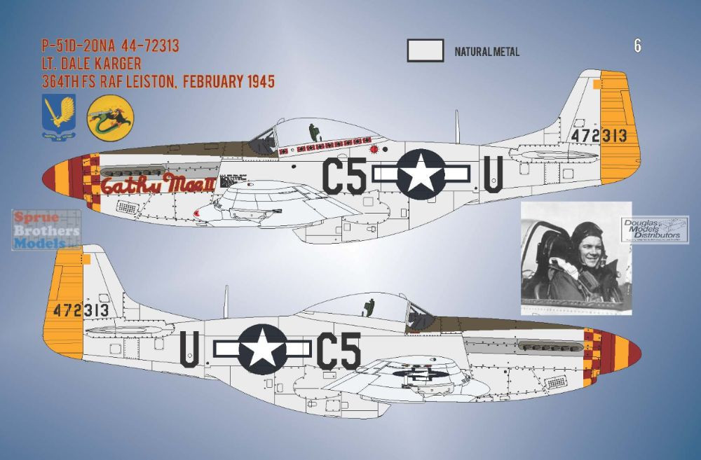 BMA48045 1:48 Bullseye Model Aviation Decals - P-51D Mustang