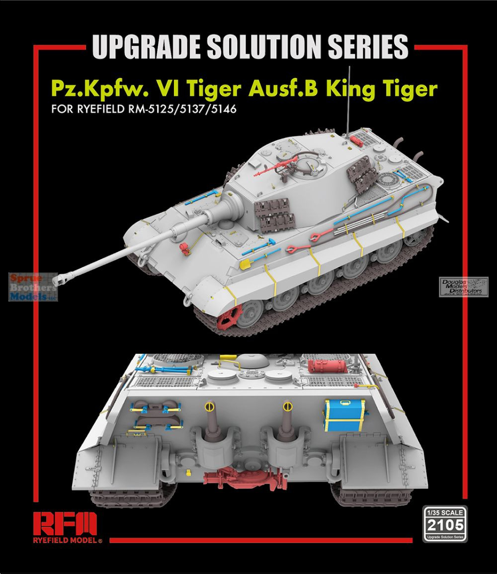 RFMRM2105 1:35 Rye Field Model Sd.Kfz.182 King Tiger Upgrade Set