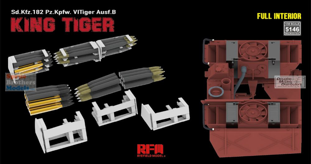 RFMRM5146 1:35 Rye Field Model Sd.Kfz.182 King Tiger [with Full