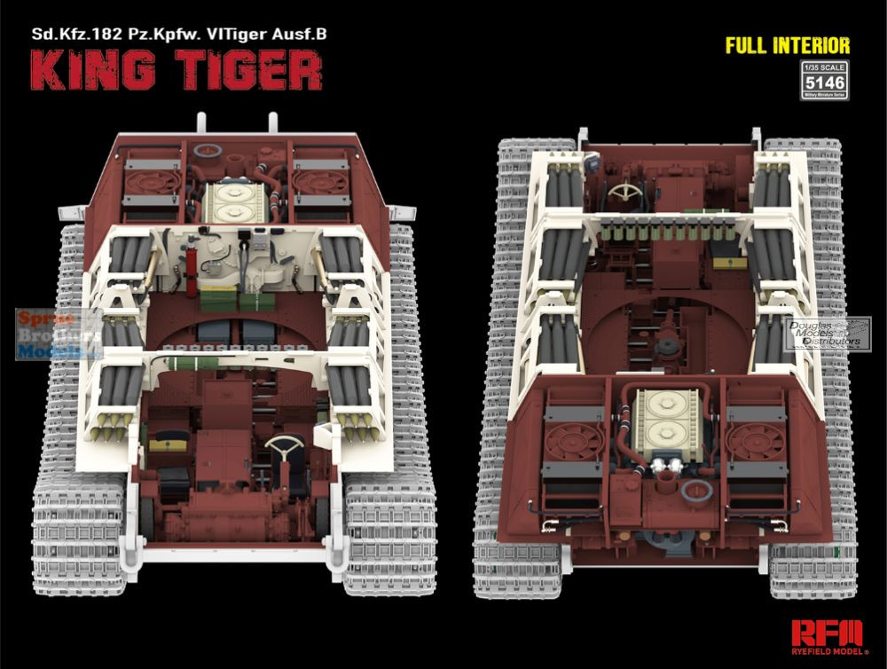 RFMRM5146 1:35 Rye Field Model Sd.Kfz.182 King Tiger [with Full