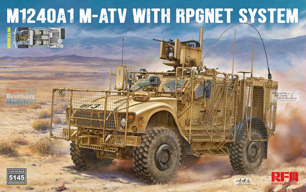 RFMRM5145 1:35 Rye Field Model M1240A1 M-ATV with RPGNet System