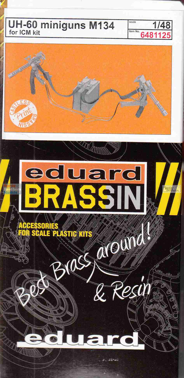 EDU6481125 1:48 Eduard Brassin UH-60 Black Hawk M134 Miniguns (ICM
