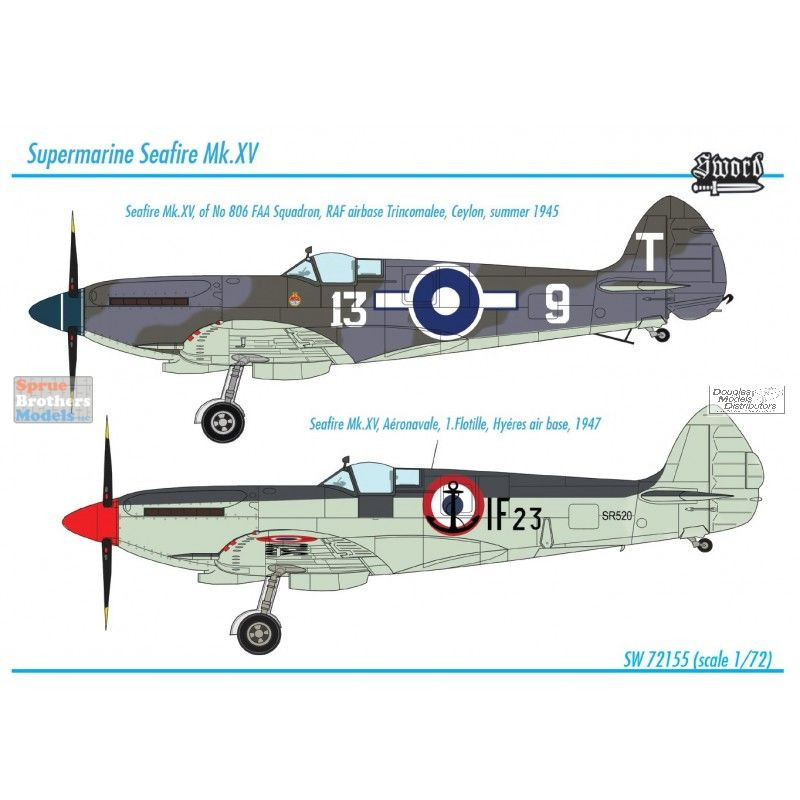 SWD72155 1:72 Sword Seafire Mk.XV - Sprue Brothers Models LLC