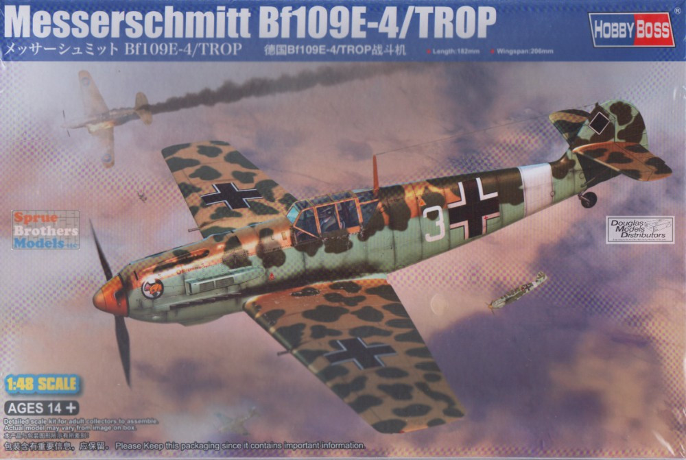 1/48 Messerschmitt Bf109E-4 /TROP（HASEGAWA） A01008A Airfix