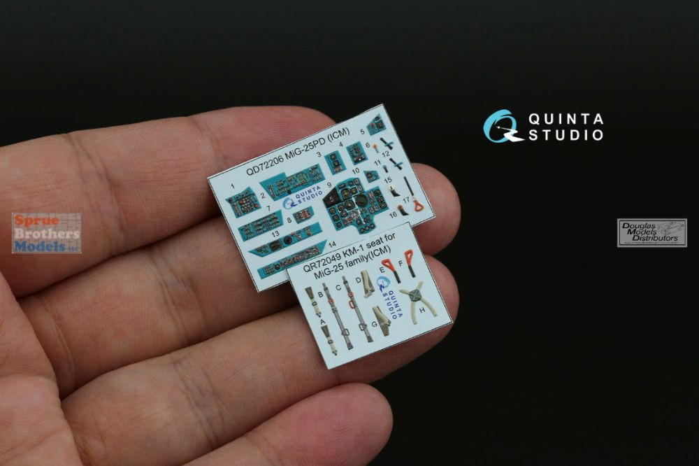 QTSQD72206 1:72 Quinta Studio 3D Decal - MiG-25PD Foxbat (ICM kit