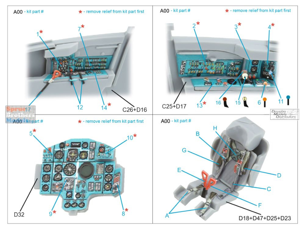 QTSQD72206 1:72 Quinta Studio 3D Decal - MiG-25PD Foxbat (ICM kit