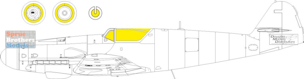 EDUJX340 1:32 Eduard Mask - Bf109K-4 TFace (KOT kit) - Sprue