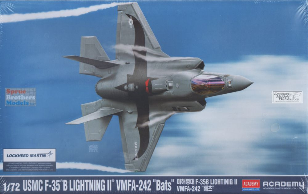 ACA12592 1:72 Academy F-35B Lightning II VMFA-242 Bats - Sprue