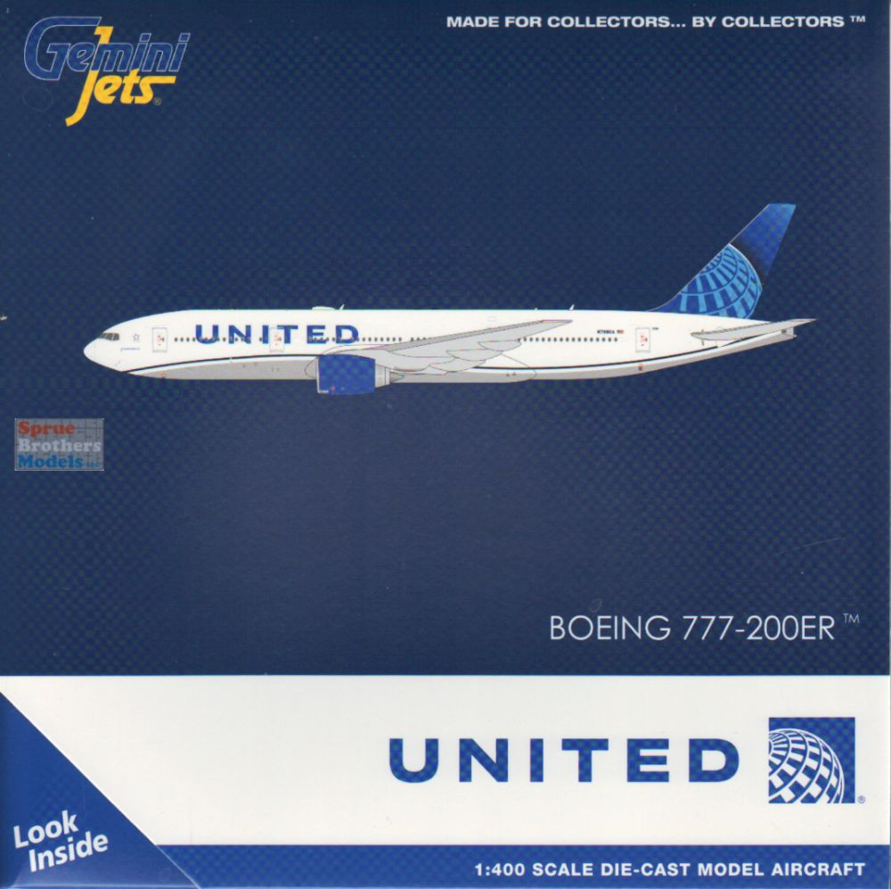 GEMGJ2230 1:400 Gemini Jets United Airlines B777-200ER Reg #N798UA