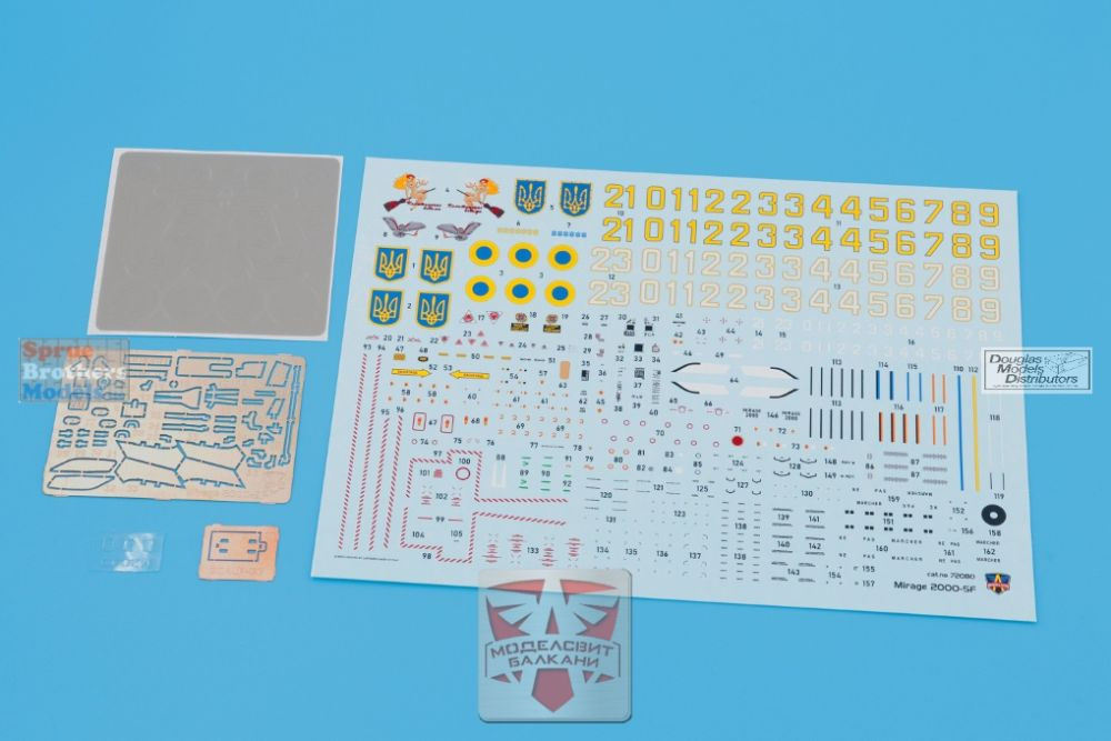 MDV72080 1:72 Modelsvit Mirage 2000-5F Ukrainian Air Force - Sprue