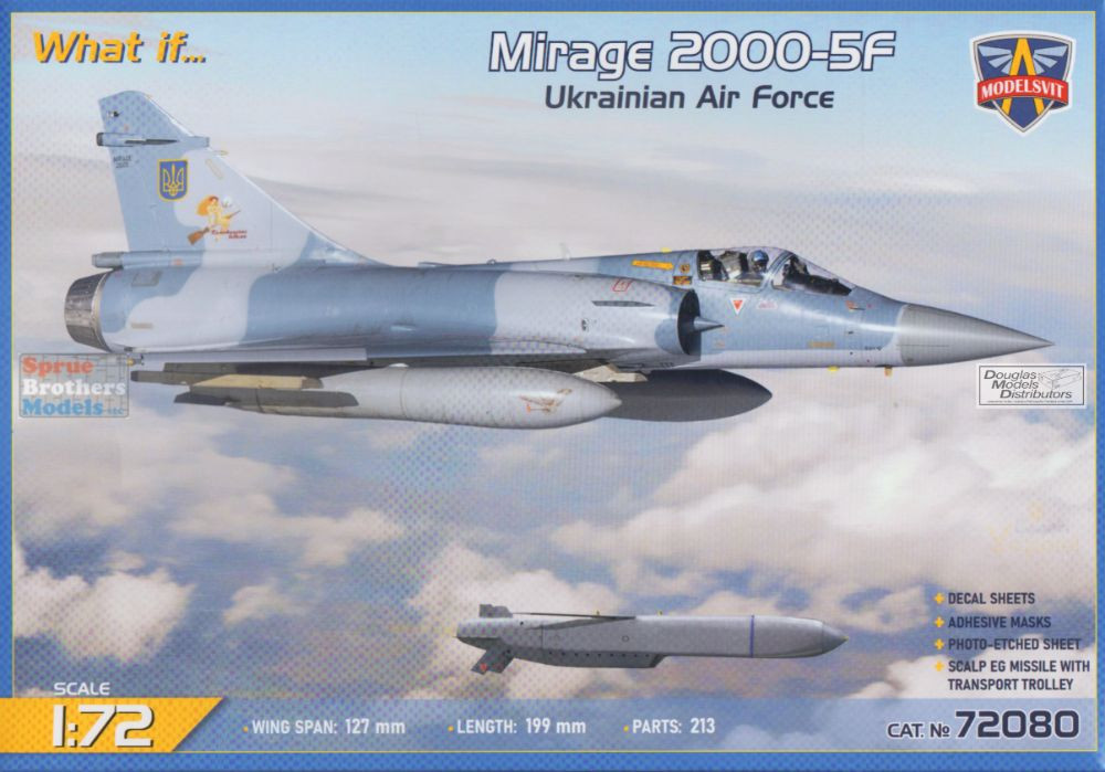 MDV72080 1:72 Modelsvit Mirage 2000-5F Ukrainian Air Force - Sprue