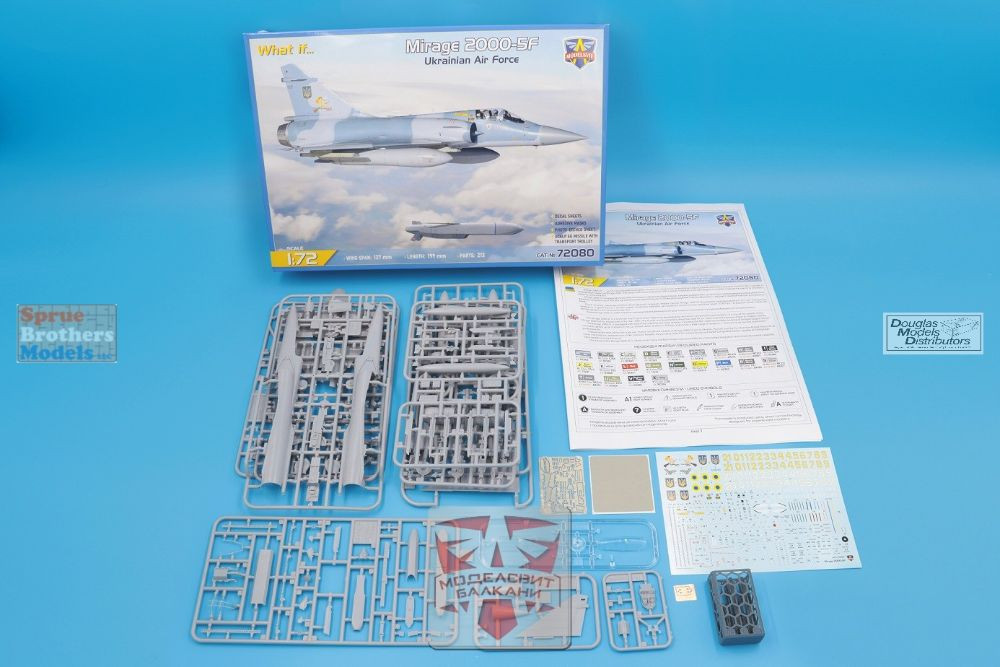 MDV72080 1:72 Modelsvit Mirage 2000-5F Ukrainian Air Force - Sprue
