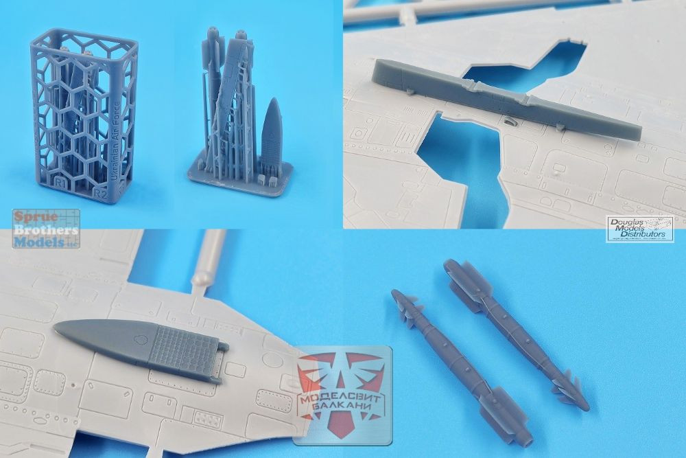 MDV72080 1:72 Modelsvit Mirage 2000-5F Ukrainian Air Force - Sprue