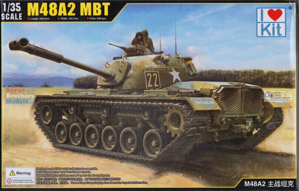 タミヤ M48 A-2 GENERAL PATTON 1/35　B　未使用 ILK63532 1:35 I Love Kit M48A2 Patton - Sprue Brothers Models LLC
